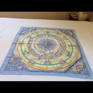 Hermès large silk scarf